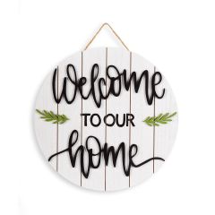 Round Front Door Welcome To Our Home