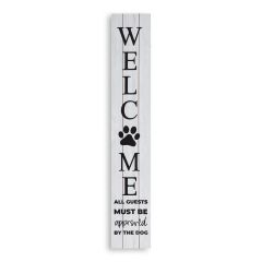 Tall Porch Sign Welcome/Dog