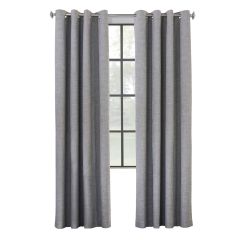 Maya Blackout Grommet Curtain Panel 52 x 84 Gray