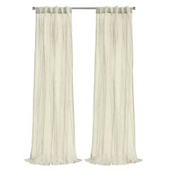 Paloma Sheer Dual Header Curtain Panel 52 x 84 Cream