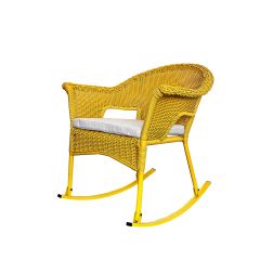 Chaise Berçante Algonquin avec Coussin- Moutarde