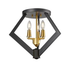 Flechette 3 Light Flush Mount
