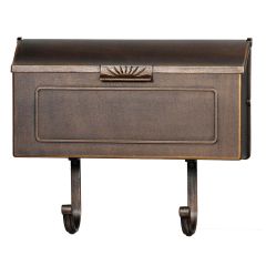 Boîte aux Lettres en Aluminium Coulé - Bronze Antique