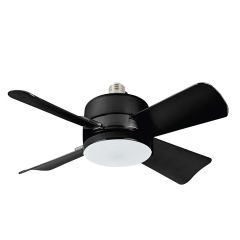 Bell And Howell Socket Fan Light - Black