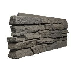 Ridge Stone Corner Panel LH 1.91 sqft - Grey Brown Blend