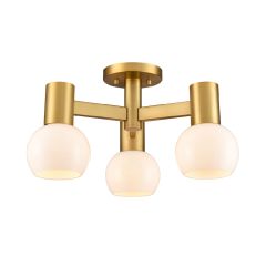 Lillooet 3 Light Semi Flushmount