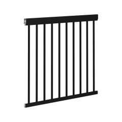 Entourage Straight Railing 42" x 46"- Black Pebble
