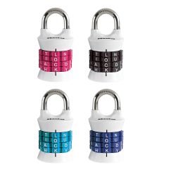 Set Your Own Combination Backpack Lock Assorted Colors