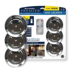 BELL + HOWELL Chrome Puck Lights