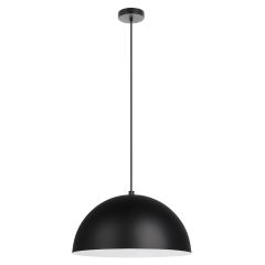 Rafaelino Pendant Light 1L, Black and White Finish