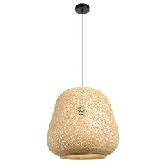 Dembleby Pendant Light 1L - Black/Wood