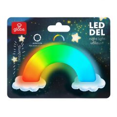 LED Plug-In Always On RGB Rainbow Night Light, 3000K