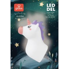LED Plug-In Automatic Unicorn Night Light, 3000K