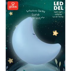 LED Plug-In Automatic Moon Night Light, 3000K
