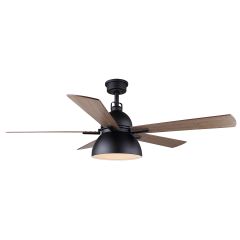 LYRIC 52" Matte Black Ceiling Fan