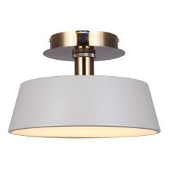 JESSA Matte Grey/Gold Semi Flushmount Light