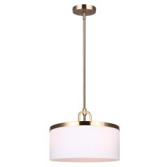 KINSLEA Gold/Flat Opal Pendant Light