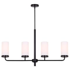 MALLOY Matte Black Chandelier