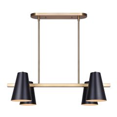 HARKEN Matte Black and Gold Pendant