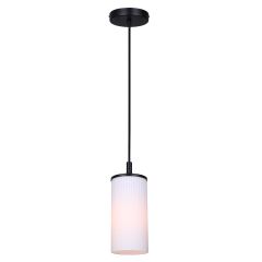 KINSLEA Flat Opal/Matte Black Pendant Light
