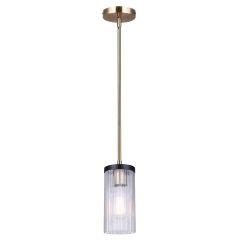 JENNER Matte Black and Gold Pendant Light
