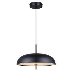 KELVIN Matte Black and Gold Pendant Light