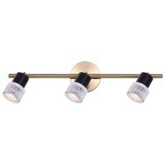 Elsee Gold With Matte Black Track Light