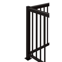 PROformance Straight Rail 42" x 48- Black Pebble