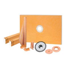 Kit de douche Kerdi 48" x 72" centre bride ABS 2"