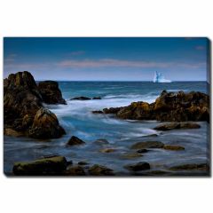 Vagues de rochers océaniques Blue Berg 22x28
