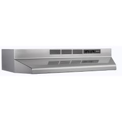 Broan 30" Stainless Finish Under Cabinet Range Hood 210 CFM