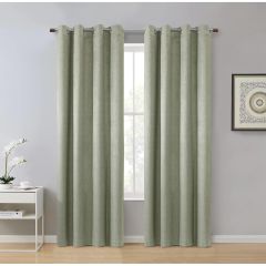 Paris French Velvet TPU Blackout Grommet Panel 52x84 Taupe