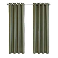 Cameron Grommet Panel - Slub Solid Panel 52x84 Olive