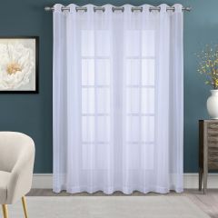 Cote d'Azure Wide Width Grommet Panel 112 x 84 White