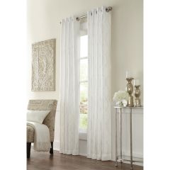 Infinity Lined Room Darkening Curtain Panel 52 x 84 White