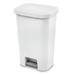 Poubelle à Pédale 45 L Blanc