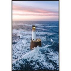 Waves Hitting Lighthouse 24x36