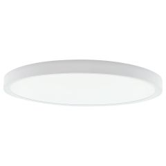16" LED 3CCT Black Flush Mount
