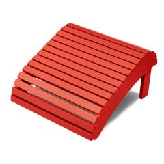 Recycled HDPE Adirondack Footstool - Red