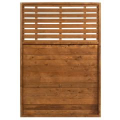 6'x4' LT Contemporary Fence Screen Pressure Treated Brown