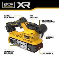 20V Max XR Cordless Belt Sander - Tool Only