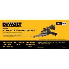 20V MAX XR 18-in. Bandfile (Tool Only)