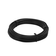 9 Gauge Chain Link Bottom Wire – Black (100' Coil)