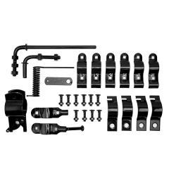 Chainlink Hardware Black 1 7/8" Single Gate Hardware Kit