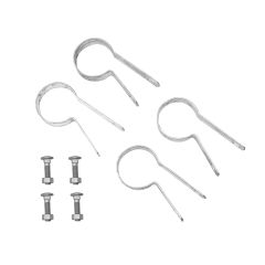 1 7/8" Chain Link Offset Bands – Grey (4 Pieces)