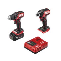 20V Brushless Drill A Impact Driver With Charger & Battery