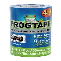 Ruban de peintre FrogTape 1.41" x 60yd - 4/paquet