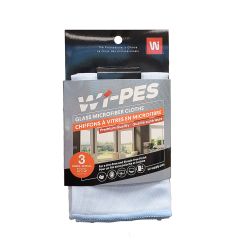 Chiffons en microfibre pour nettoyage de vitres 3 pièces