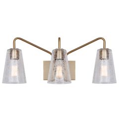 Everyly 3 Light 24" Gold Vanity Light