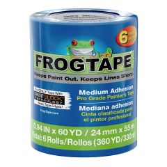 Ruban de Peintre FrogTape 0.94" x 60 yd Bleu - 6/Paq